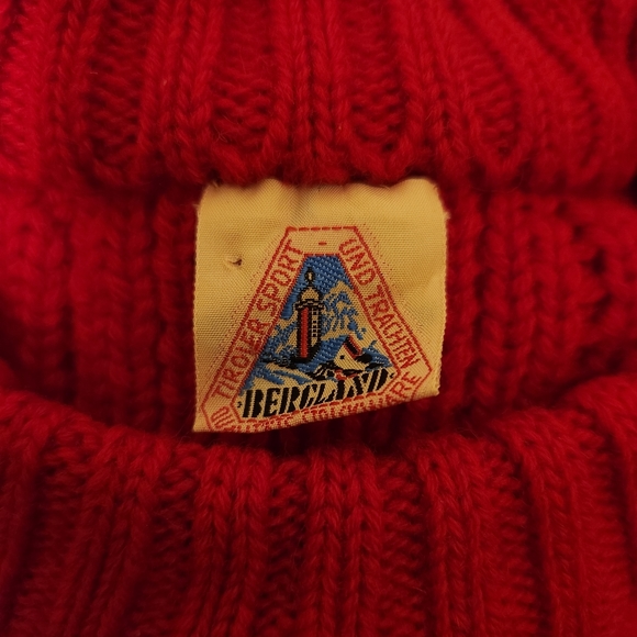 Vintage Red Bergland Ribbed Pullover Sweater - Picture 4 of 5